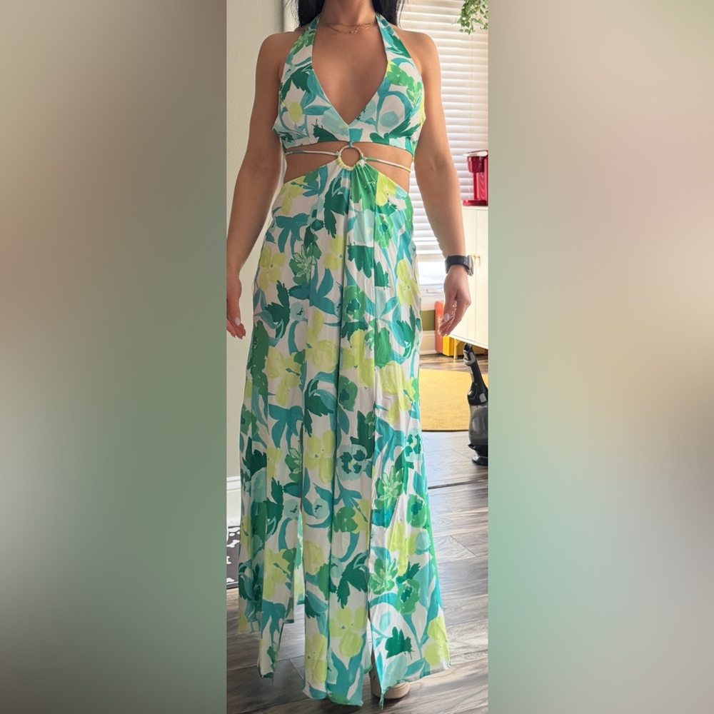 Saints and Secrets Cut-out Maxi Dress